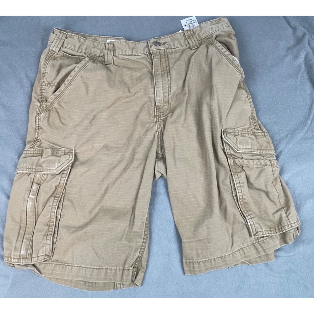 Carhartt Relaxed Fit Work Shorts Mens 34 Brown Cargo Outdoor Rugged Workwear